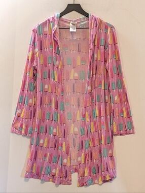 Nite Nite Munki Munki Popsicle Hooded Cover Up XS S Pool Beach Lounge Top Beach